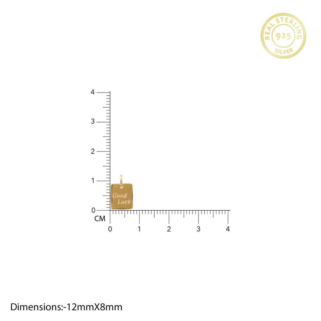 Anushka Sharma Golden Good Luck Charm Pendant With Link Chain : PD0223