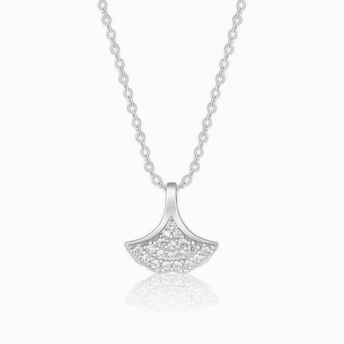 Giva 925 Sterling Silver Ginko Leaf Pendant With Link Chain| Necklace To Gift Women & Girl : PD02240