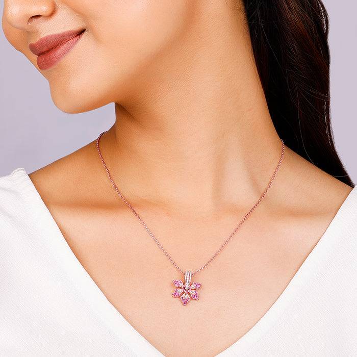 925 Silver Rose Gold Rani Ebony Convertible Set| Gifts For Women And Girls : ER02487PD02245
