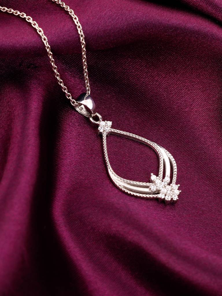 Giva 925 Sterling Silver Princess Pendant With Link Chain