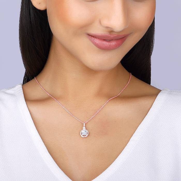 Rose Gold Drizzle Drop Set : ER02299PD02257