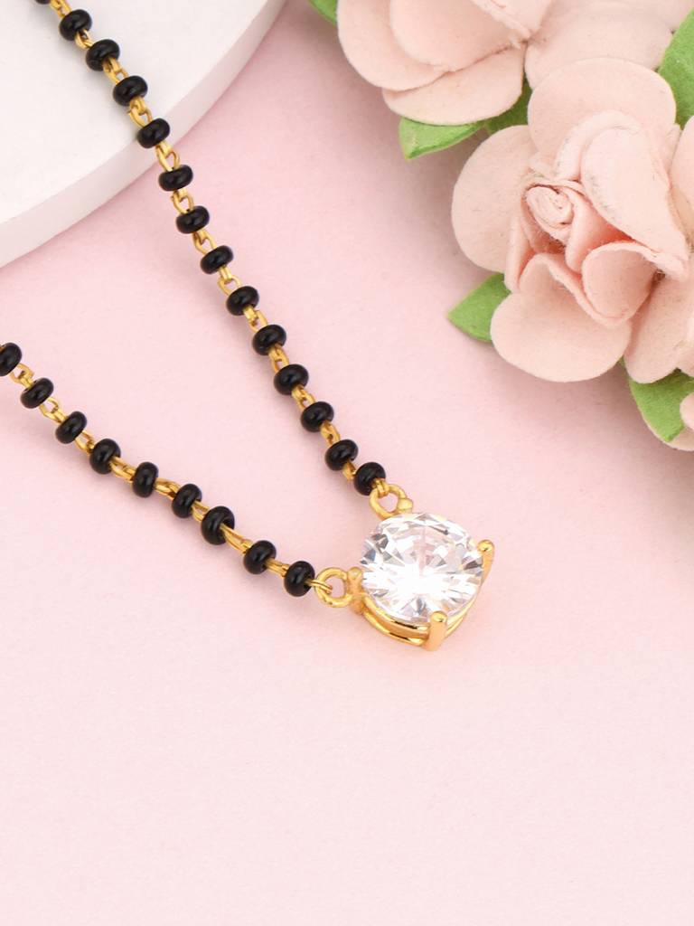 Giva 925 Sterling Silver Golden Forever Moments Mangalsutra Set
