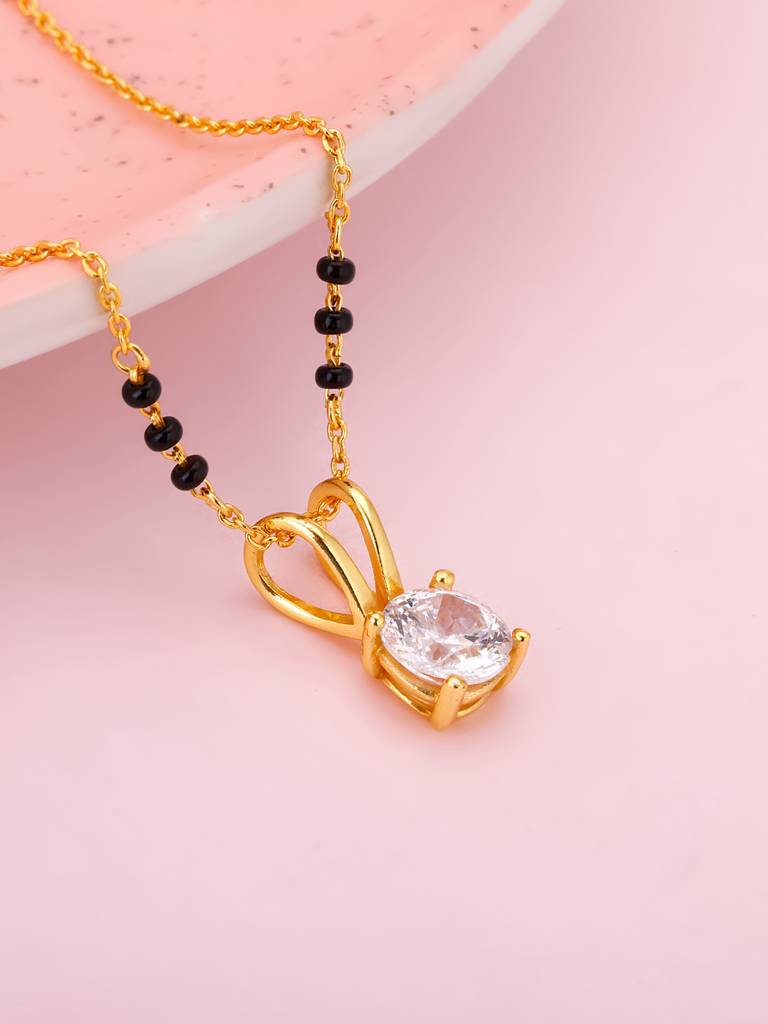 Giva 925 Sterling Silver Golden Forever Moments Mangalsutra