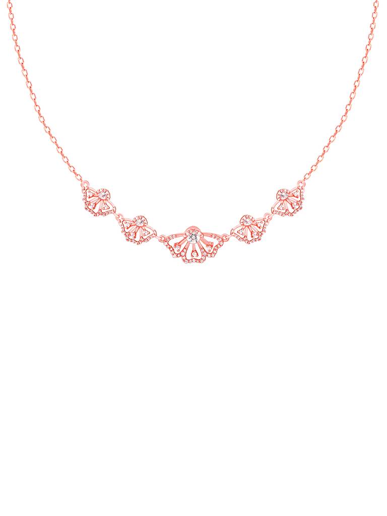Giva 925 Sterling Silver Bhumi Rose Gold Crowning Eyebright Necklace