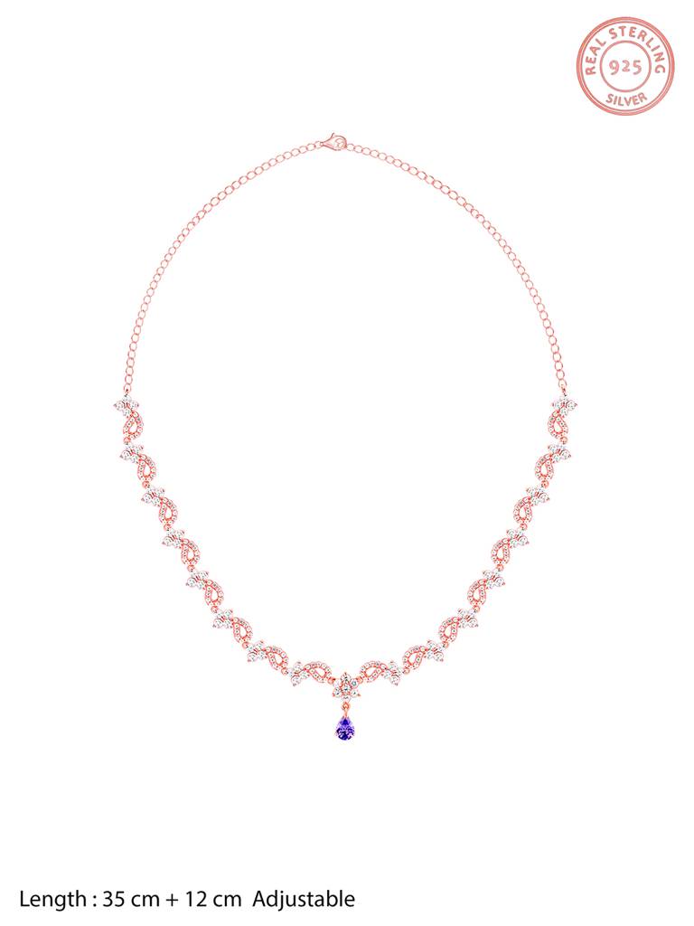 Giva 925 Sterling Silver Rose Gold Bridal Celebration Set