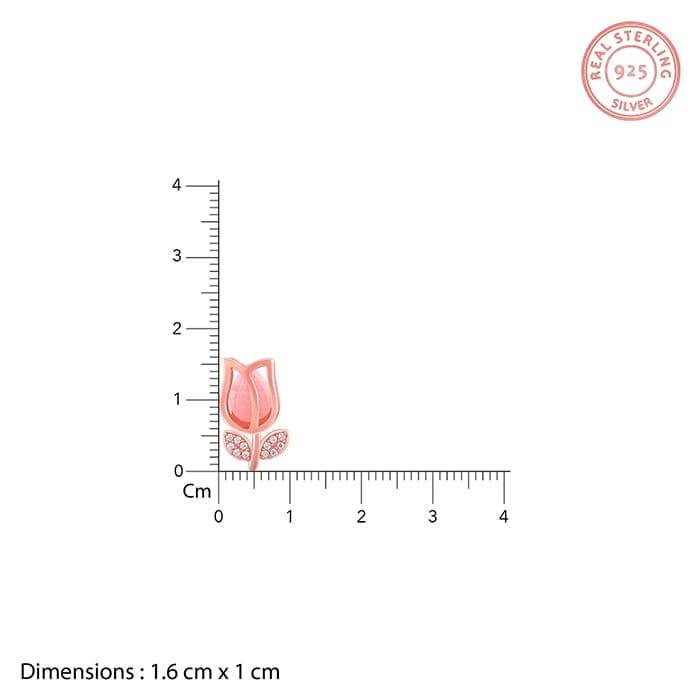 Giva 925 Sterling Silver Anushka Sharma Pink Quartz Flower Combo| Gifts For Women And Girl : PD0228ER02531