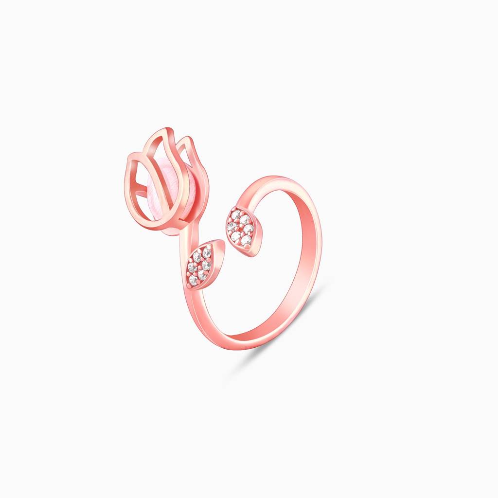 Giva 925 Sterling Silver Anushka Sharma Pink Quartz Flower Essential Set| Gifts For Women  : PD0228ER02531R01613