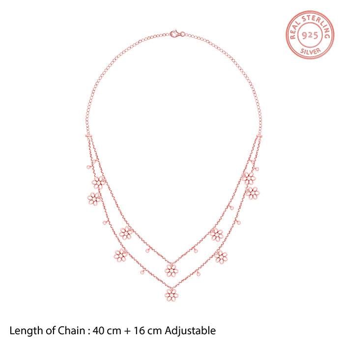 925 Silver Kudiye Ni Tere Layered Necklace For Women : PD02298