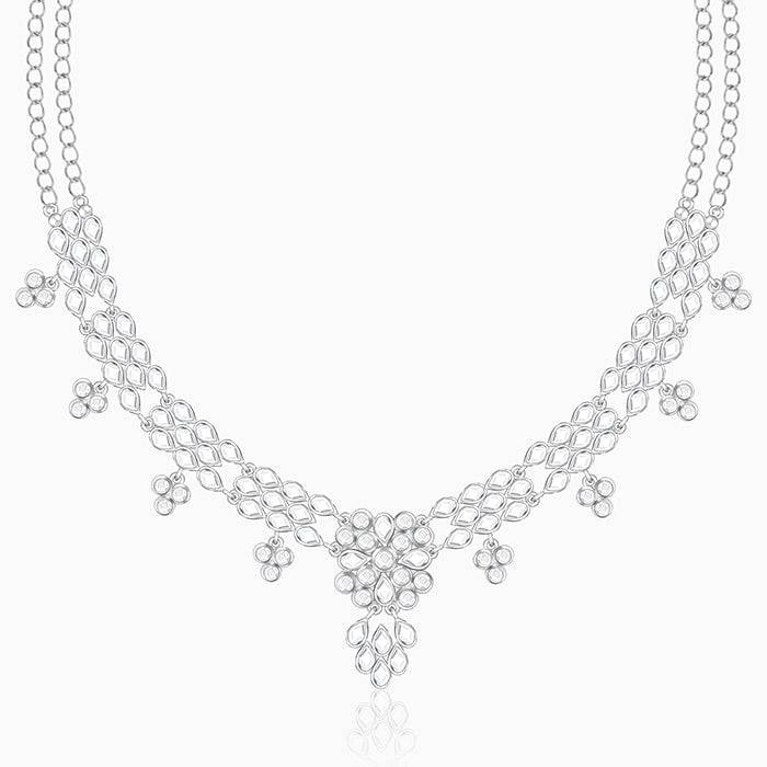 925 Silver Sawarne Lage Necklace For Women : PD02306