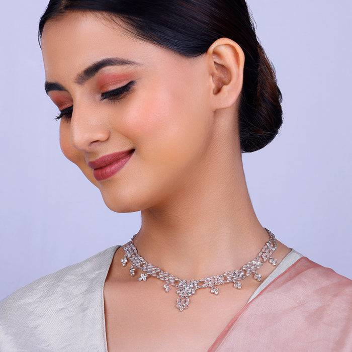 925 Silver Sawarne Lage Necklace For Women : PD02306