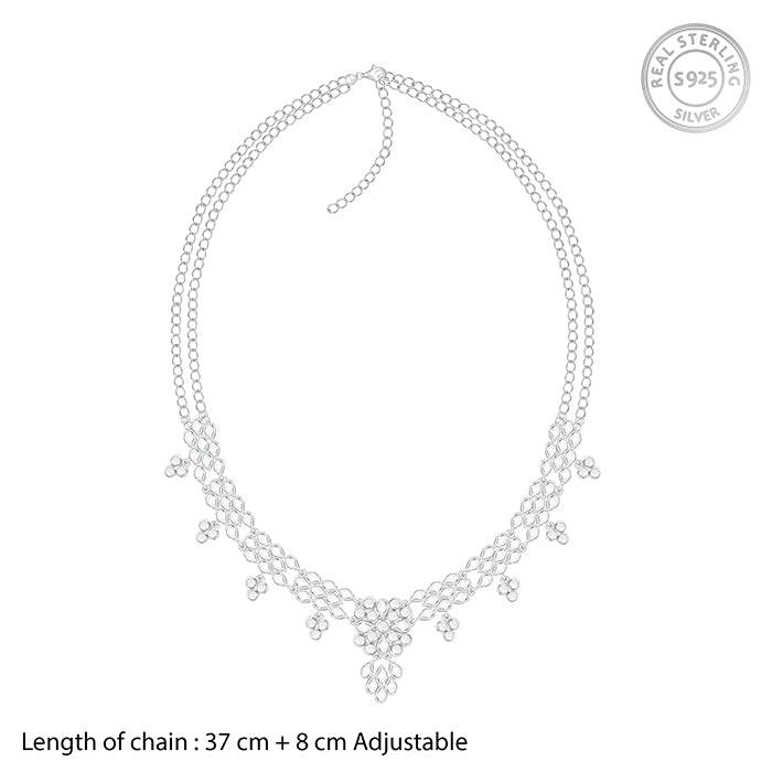925 Silver Sawarne Lage Necklace For Women : PD02306