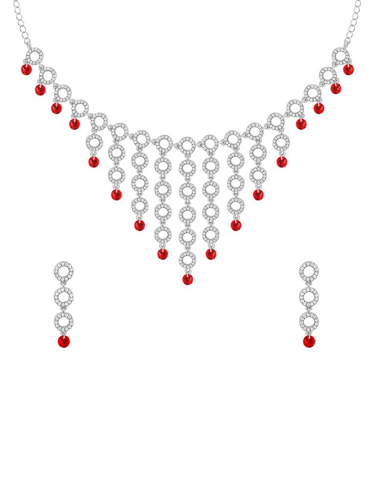 925 Silver Love In Circles Set For Women And Girls : PD02318ER02570