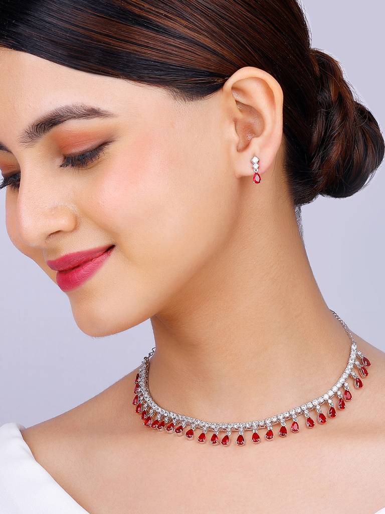 925 Silver We Fell In Love Set For Women And Girls : PD02320ER02567