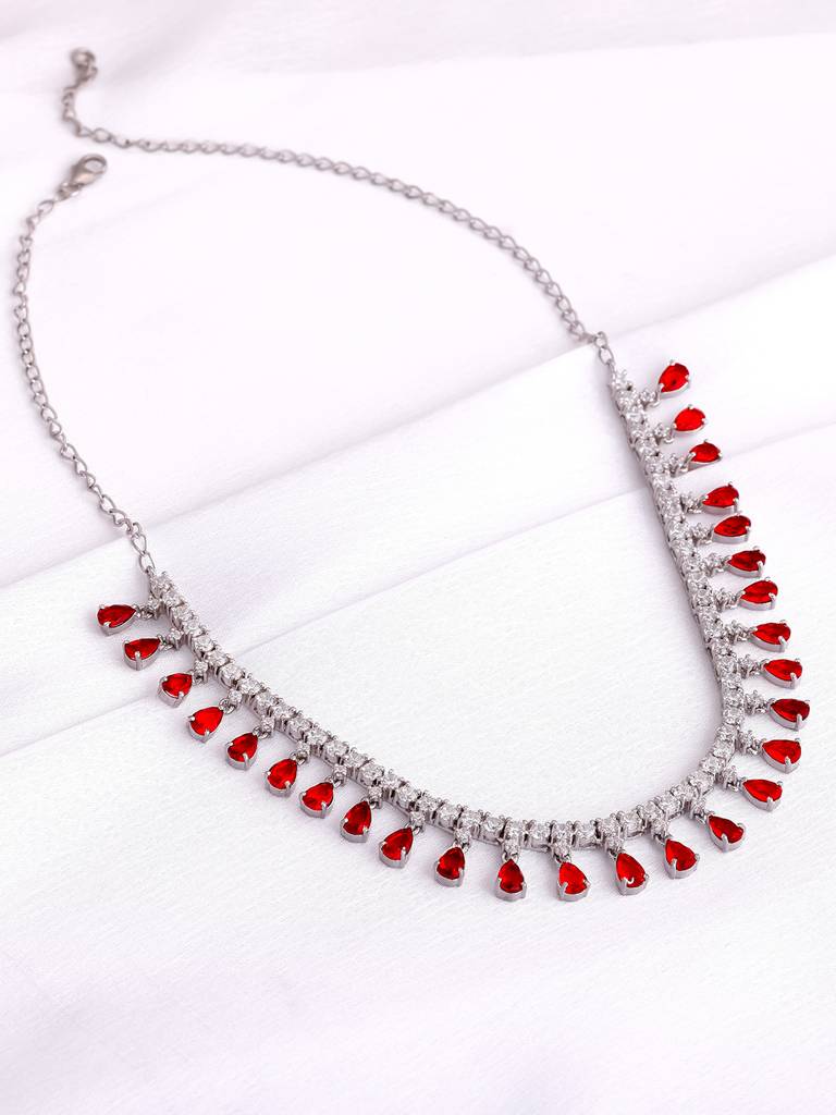 925 Silver We Fell In Love Necklace For Womens And Girls : PD02320