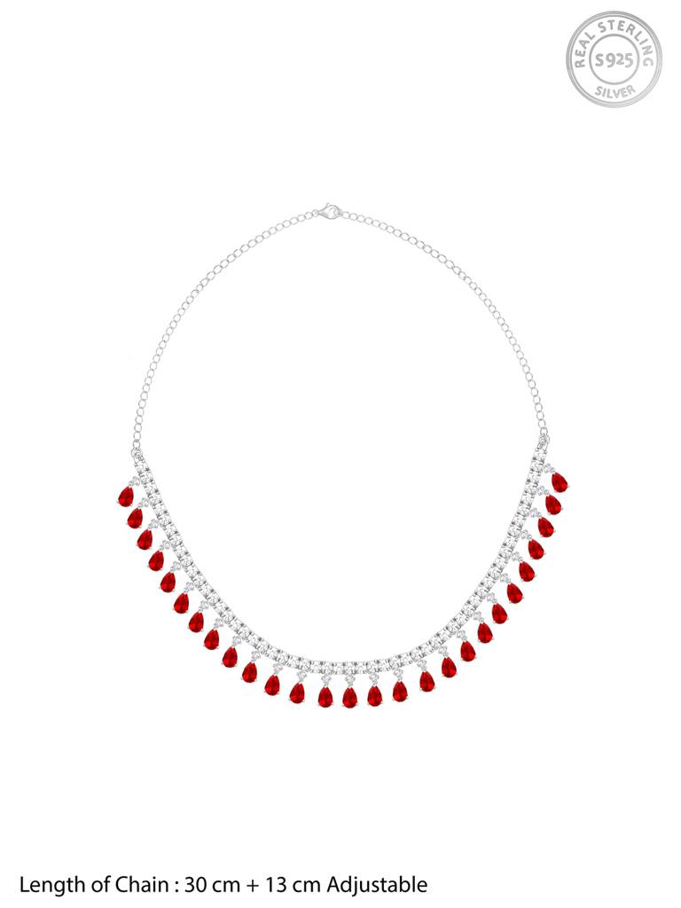 925 Silver We Fell In Love Necklace For Womens And Girls : PD02320