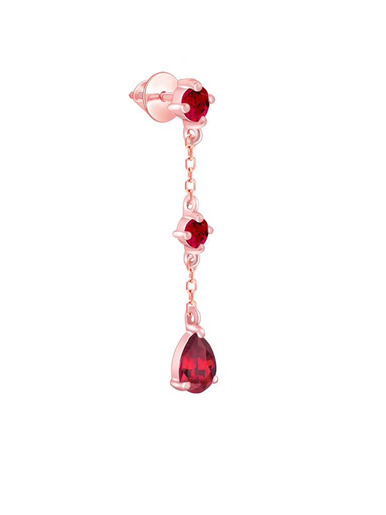 925 Silver Rose Gold Queen Of Love Set For Women And Girls : PD02331ER02583
