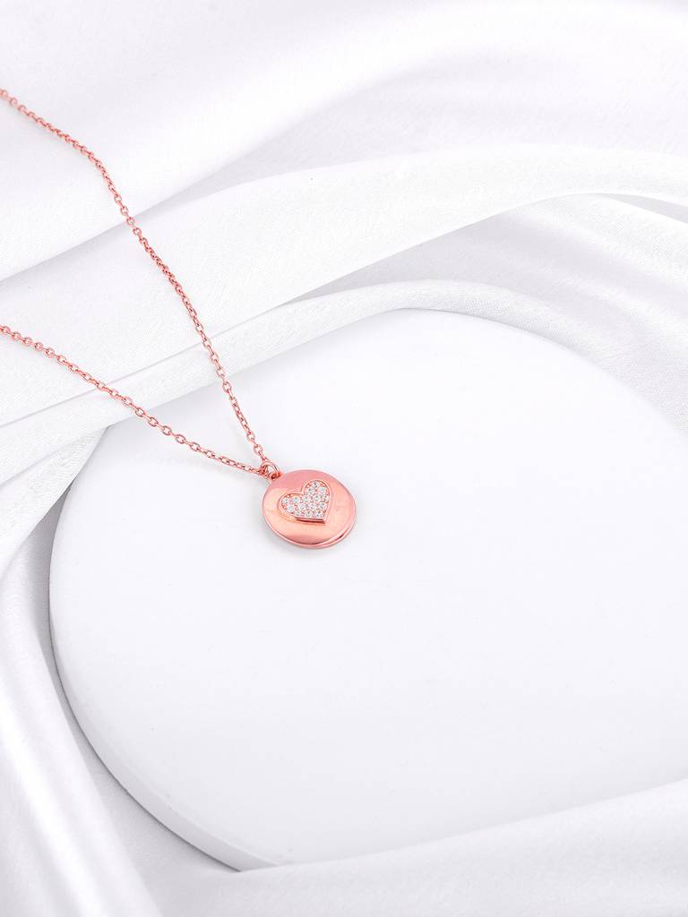 Giva 925 Silver Rose Gold Custom Everyday Better Pendant With Link Chain : PD02332