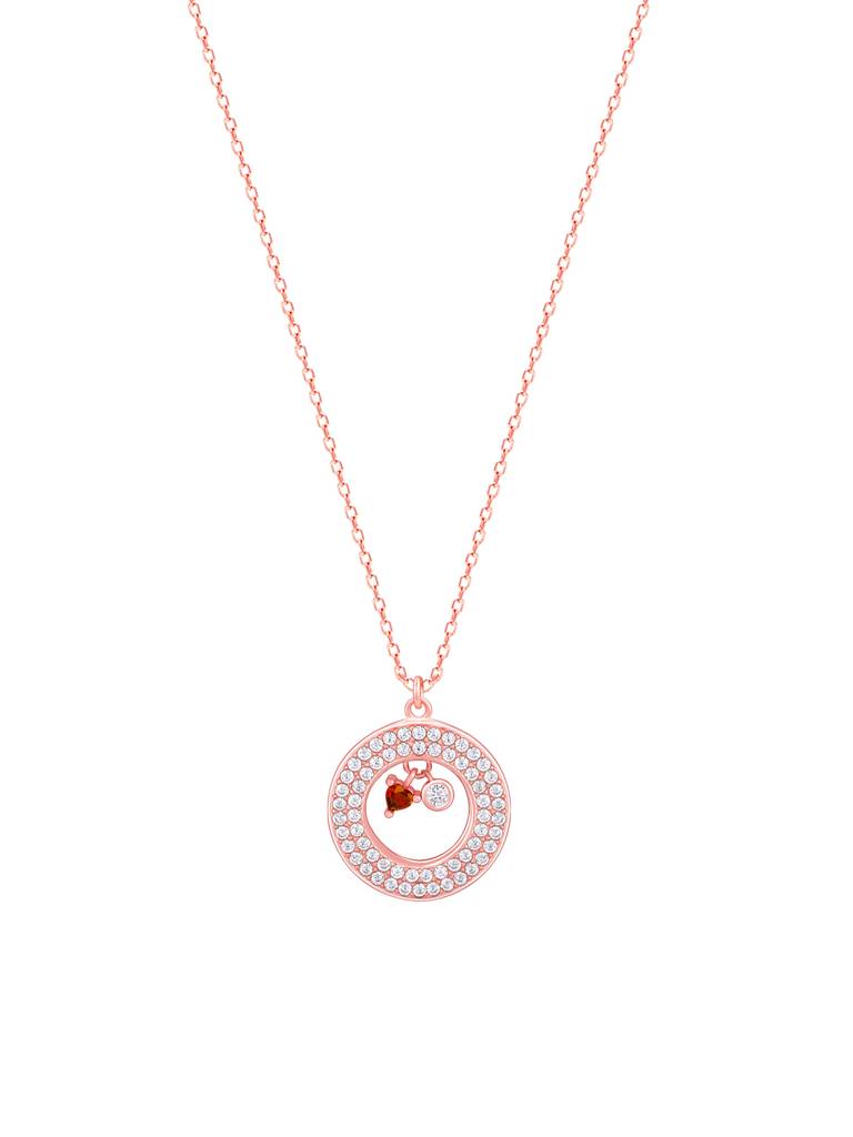 Giva 925 Silver Rose Gold Custom Loving You Endlessly Pendant With Link Chain : PD02334