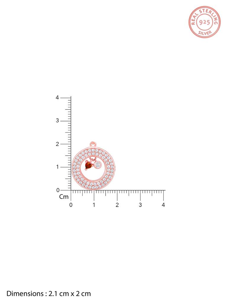 Giva 925 Silver Rose Gold Custom Loving You Endlessly Pendant With Link Chain : PD02334