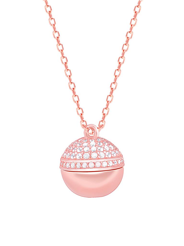 Giva 925 Silver Rose Gold Heart Treasures Pendant With Link Chain : PD02342