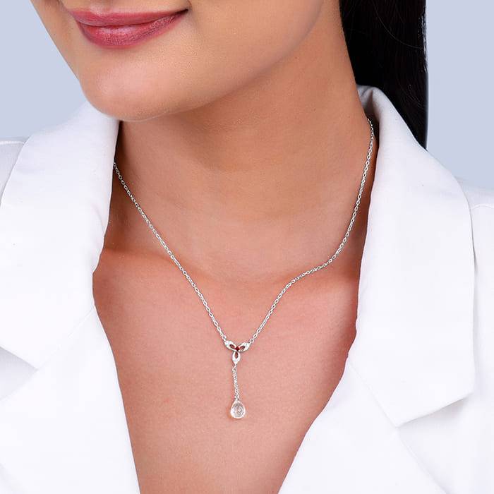 Giva 925 Silver Heart In Heart Necklace : PD02350