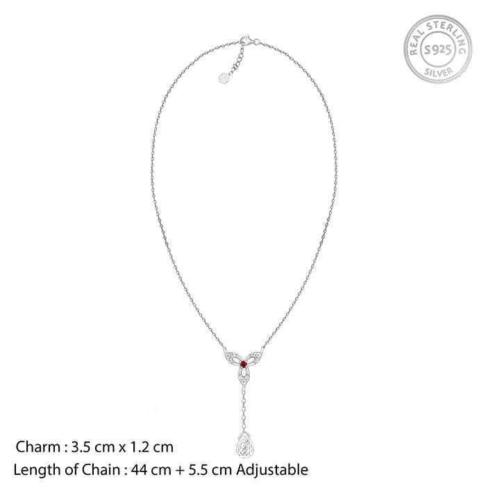 Giva 925 Silver Heart In Heart Necklace : PD02350