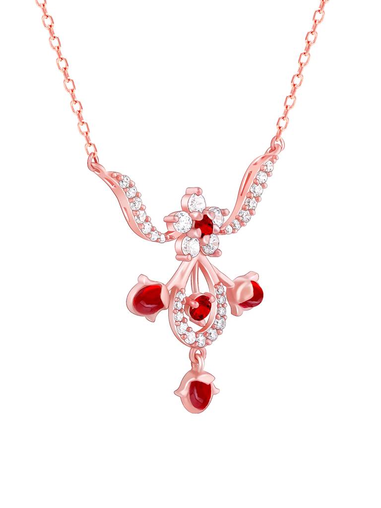 Giva 925 Silver Rose Gold Grow In Love Necklace : PD02355
