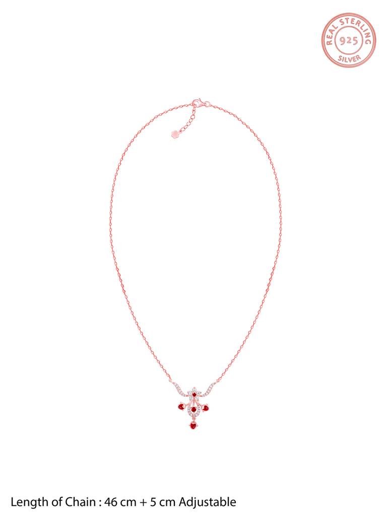 Giva 925 Silver Rose Gold Grow In Love Necklace : PD02355