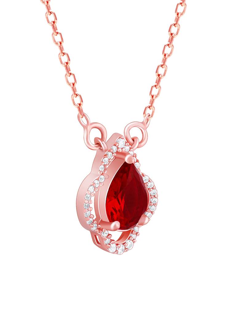 Giva 925 Silver Rose Gold Love Confession Necklace : PD02359
