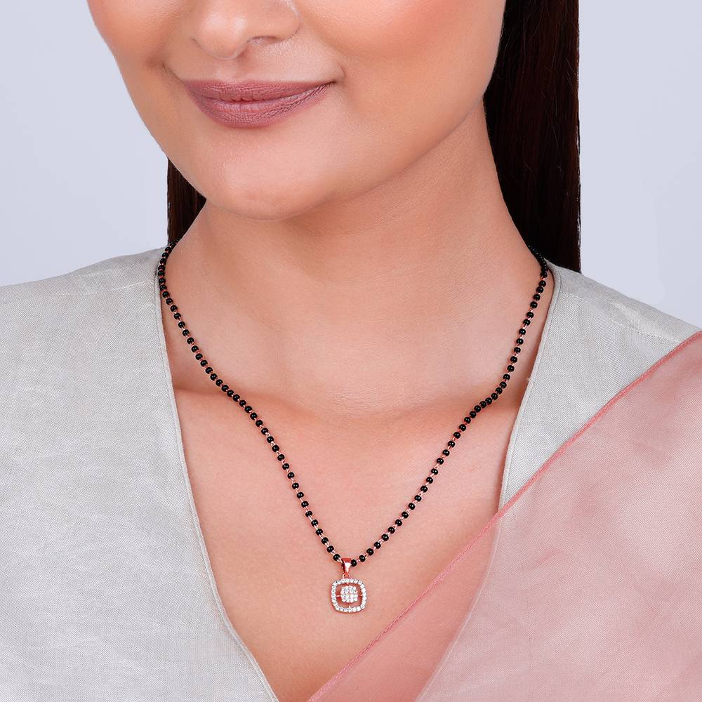 Giva 925 Silver Golden Equal Partners Mangalsutra : PD02363