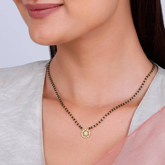 Giva 925 Sterling Silver Golden Full Of Promise Mangalsutra| Necklace To Gift Women & Girl : PD02364
