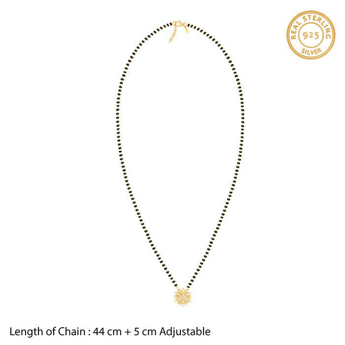 Giva 925 Sterling Silver Golden Full Of Promise Mangalsutra| Necklace To Gift Women & Girl : PD02364