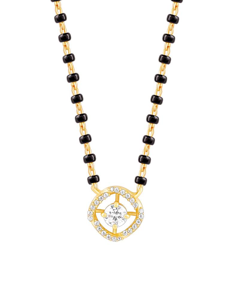 Giva 925 Silver Golden Glitter It On Mangalsutra : PD02366