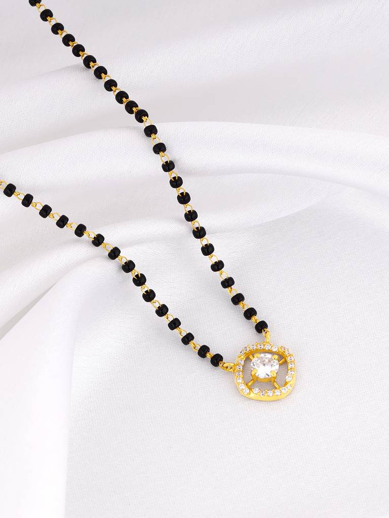 Giva 925 Silver Golden Glitter It On Mangalsutra : PD02366