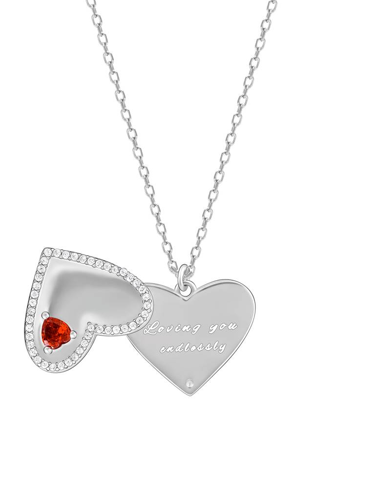 Giva 925 Silver Custom Loving You Endlessly Pendant With Link Chain : PD02382