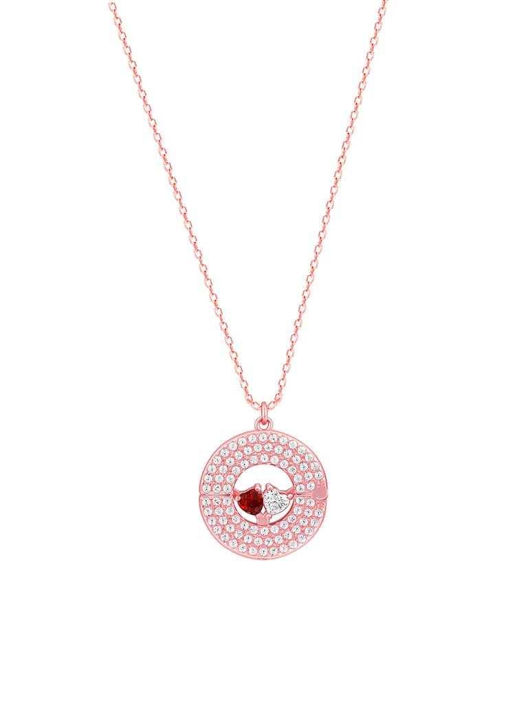 Giva 925 Silver Rose Gold Custom Te Amo Pendant With Link Chain : PD02395
