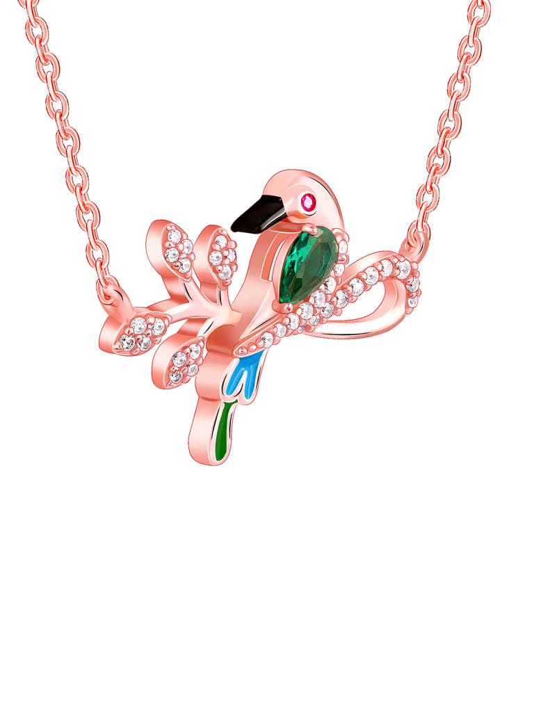 925 Silver Rose Gold Woody Bird Set Of Three For Women : PD02401ER02629BR0990