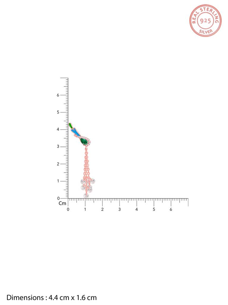 925 Silver Rose Gold Woody Bird Set For Women : PD02401ER02629