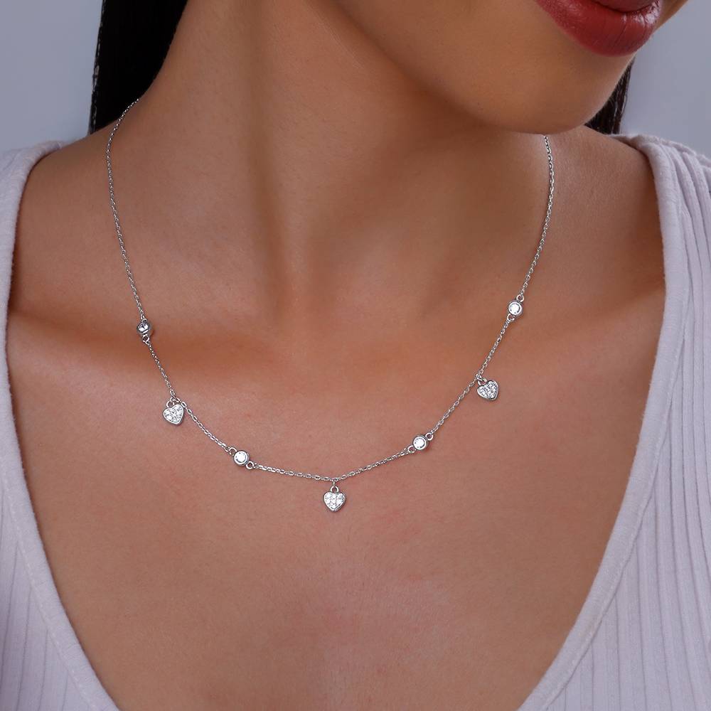 Giva 925 Silver Heart Charm Necklace : PD02430