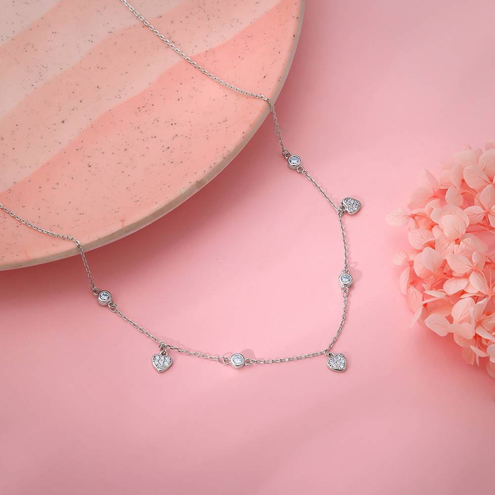 Giva 925 Silver Heart Charm Necklace : PD02430