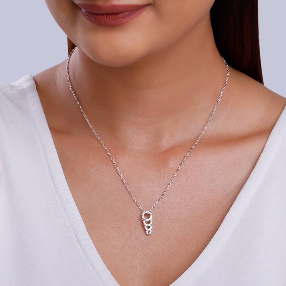 Giva 925 Silver Radiant Circle Pendant With Link Chain : PD02431
