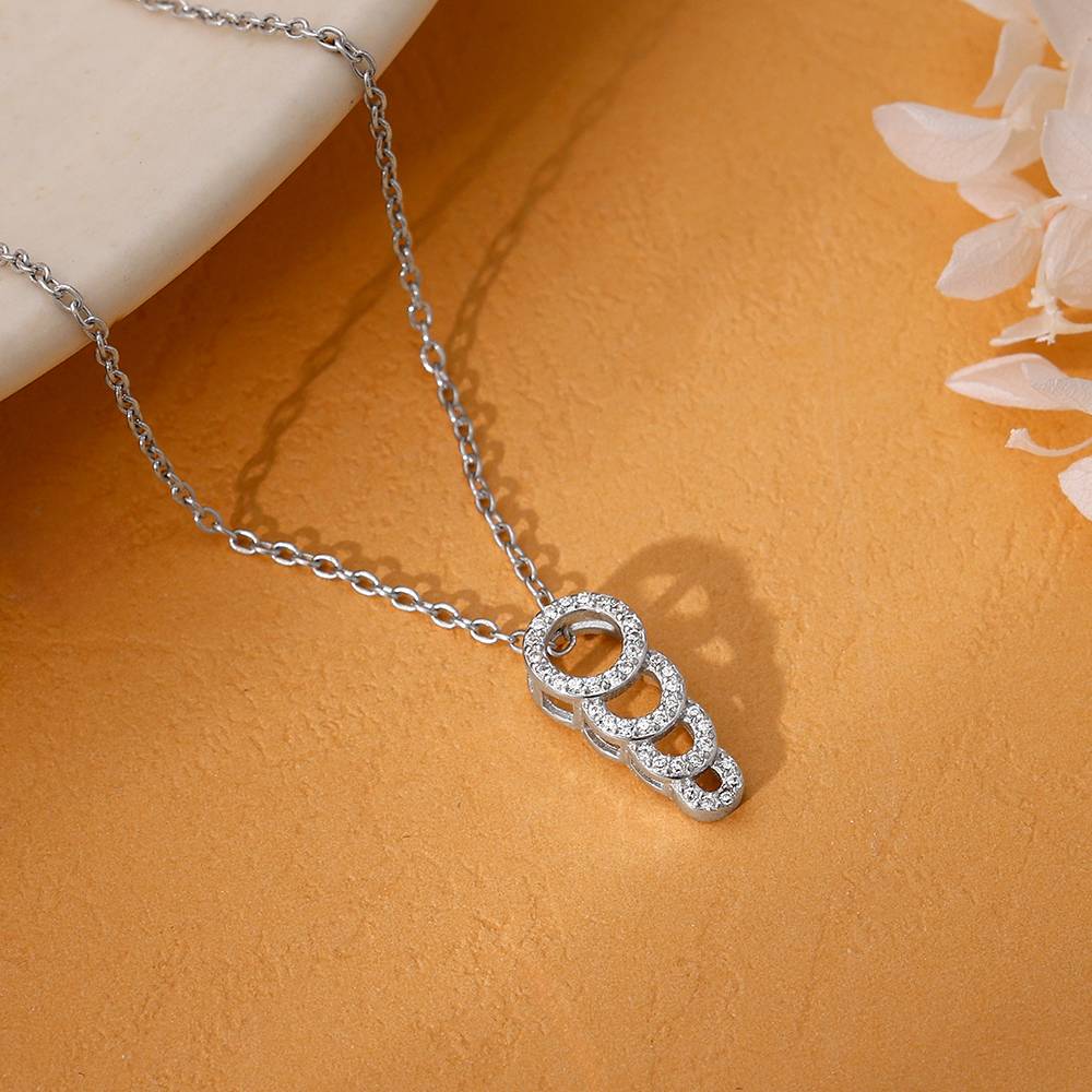 Giva 925 Silver Radiant Circle Pendant With Link Chain Giva 925