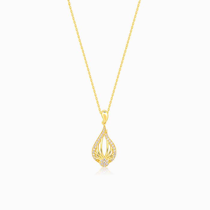 Giva 925 Sterling Silver Golden Glint Pendant With Link Chain| Necklace To Gift Women & Gi : PD02438