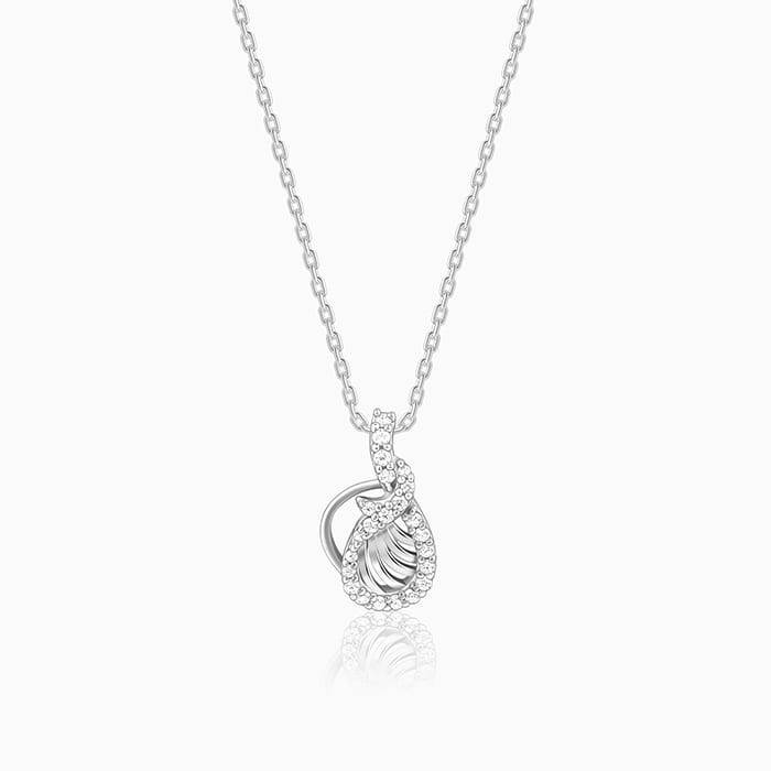 Giva 925 Sterling Silver Wave Knot Pendant With Link Chain| Necklace To Gift Women & Girls : PD02439