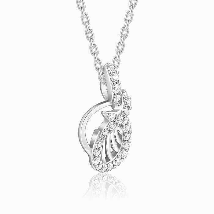 Giva 925 Sterling Silver Wave Knot Pendant With Link Chain| Necklace To Gift Women & Girls : PD02439