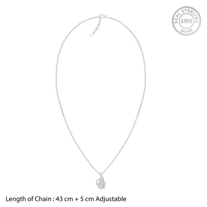 Giva 925 Sterling Silver Wave Knot Pendant With Link Chain| Necklace To Gift Women & Girls : PD02439