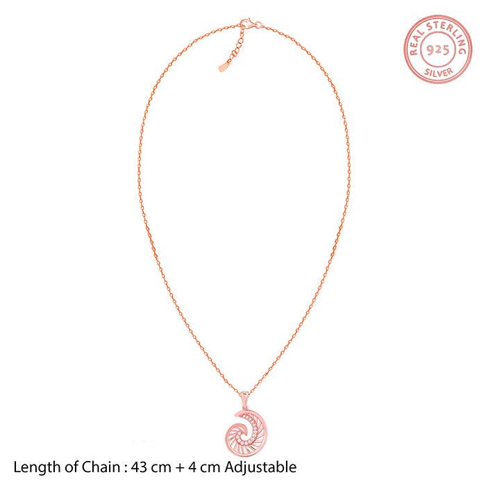 Giva 925 Sterling Silver Rose Gold Volute Set| Gifts For Women And Girls | With Certificat : PD02440ER02681
