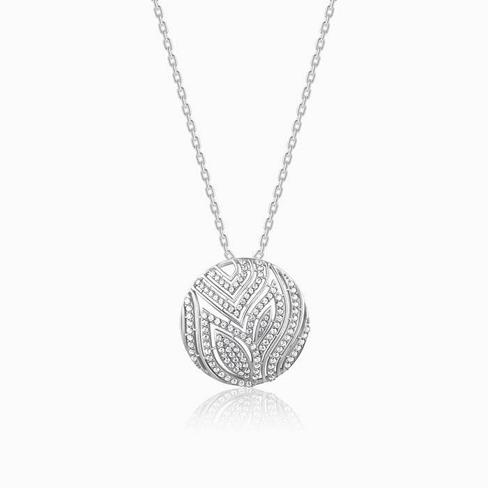 Giva 925 Sterling Silver Art Nouveau Pendant With Link Chain| Necklace To Gift Women & Gir : PD02441