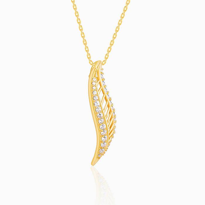 Giva 925 Sterling Silver Golden Wavelet Pendant With Link Chain| Necklace To Gift Women &  : PD02442