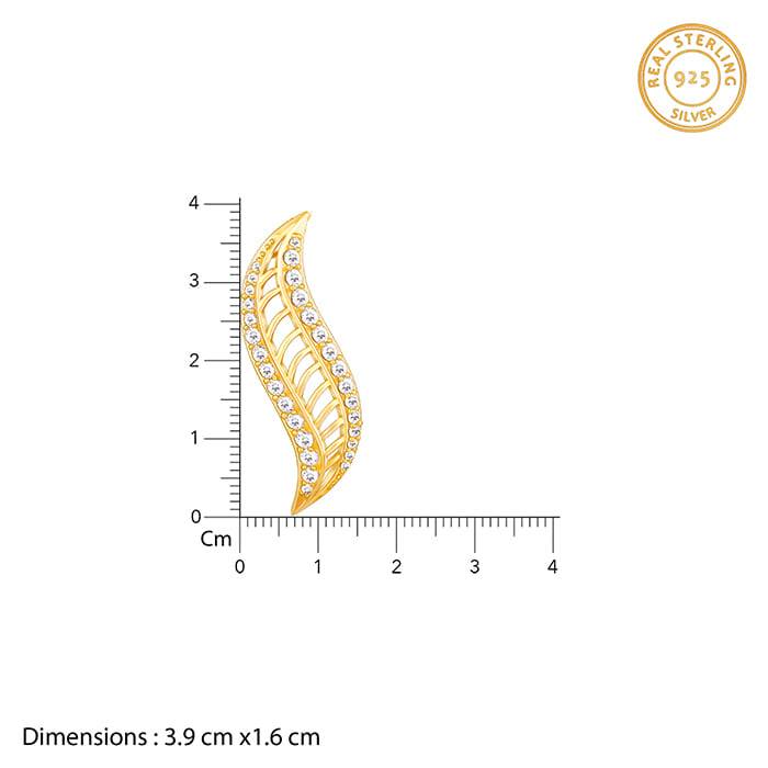 Giva 925 Sterling Silver Golden Wavelet Set| Gifts For Women And Girls | With Certificate  : PD02442ER02682